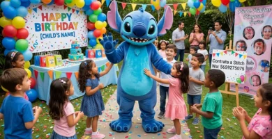 show infantil de stitch para fiestas 