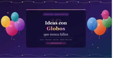 imagen destacada para adornar con globos